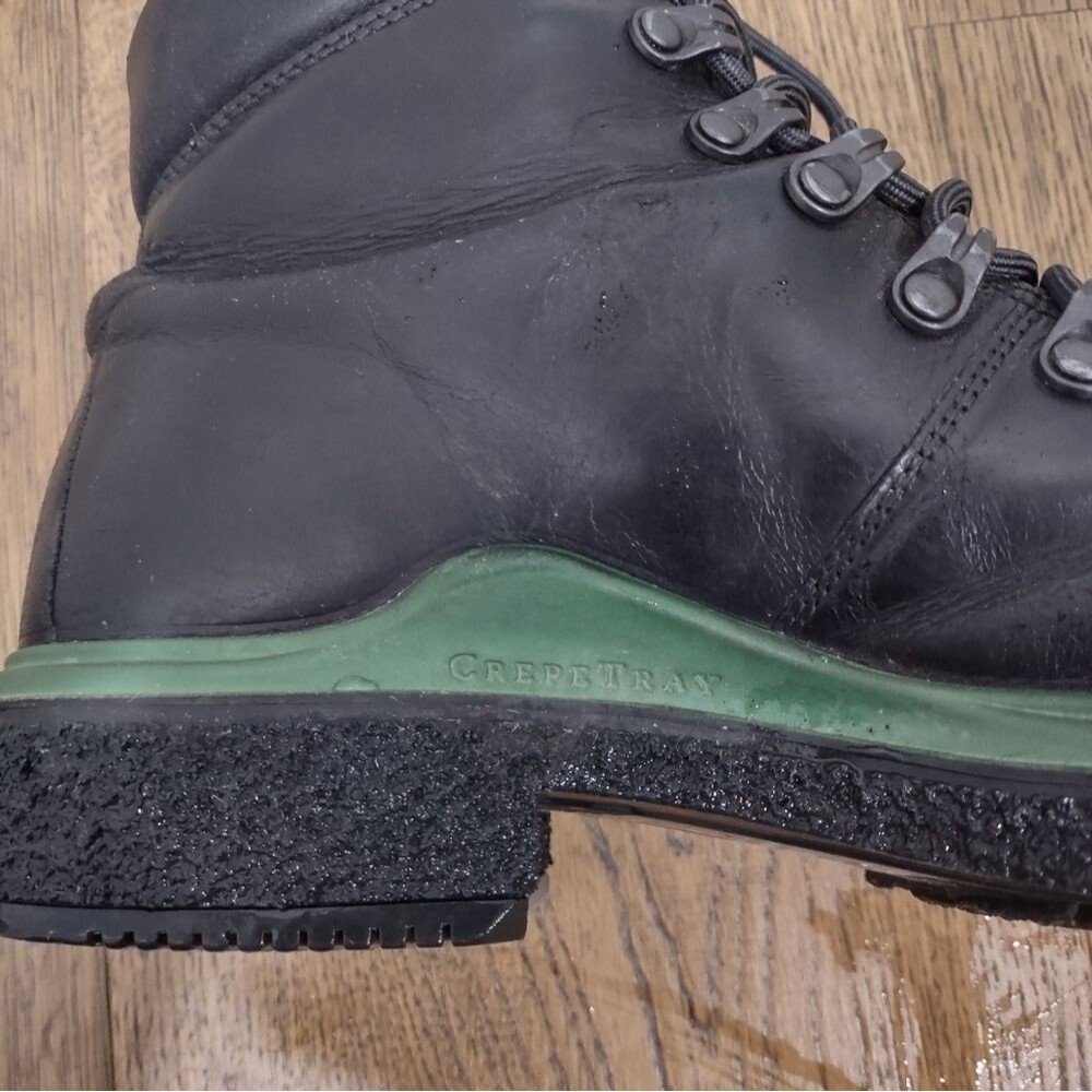 ECCO Women Crepetray Fashion Genuine Leather Combat Ankle Boot Size 10 - Picture 6 of 11